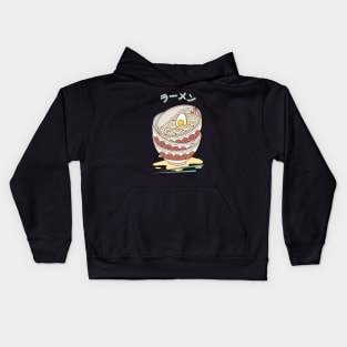 Kawaii Japanese Ramen Anime Food Aesthetic Kids Hoodie